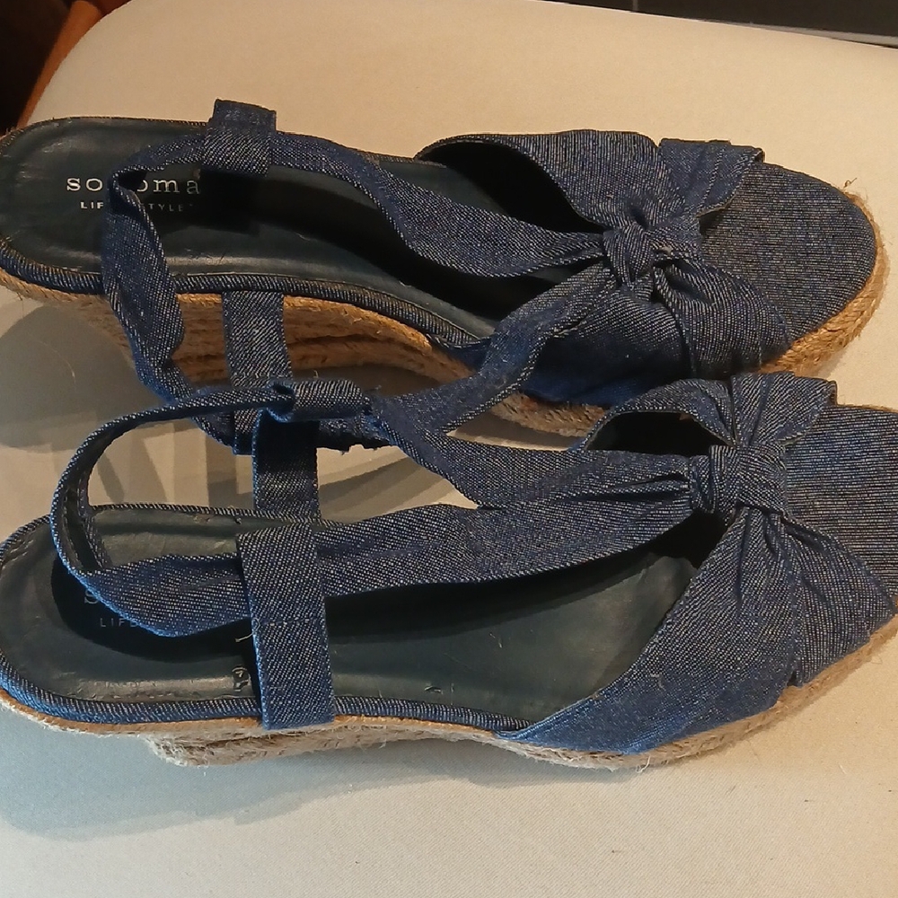 Sonoma Women's Denim Espadrille Sandals